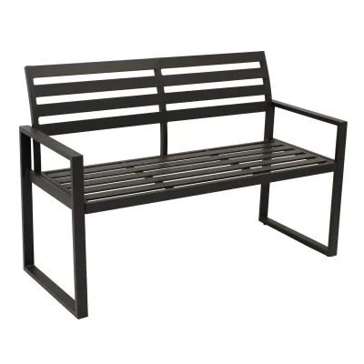 Bank 2-sitzer ATLANTA, Aluminium schwarz