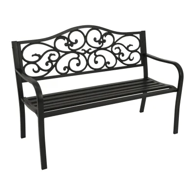 Bank MANCHESTER 2-sitzer, Metall schwarz