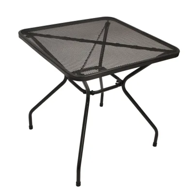Bistrotisch CLASSIC 70x70cm quadratisch, Streckmetall anthrazit