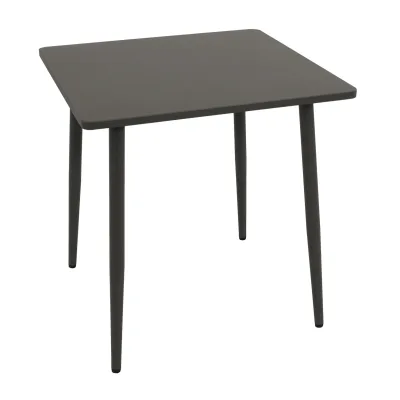 Bistrotisch DENVER 70x70cm quadratisch, Metall anthrazit