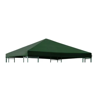 Ersatzdach für Metall- und Alupavillon 3x3 Meter grün, wasserdicht PVC-beschichtet