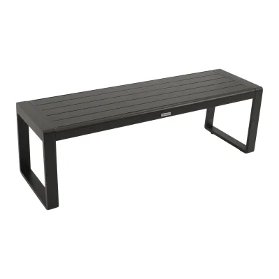Hockerbank RIVA 3-sitzer, Aluminium anthrazit