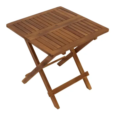 Klapp - Beistelltisch FLORENCIA 50x50cm, Akazienholz geölt