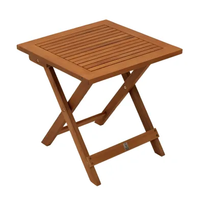 Klapp - Beistelltisch JAVA 45x45cm, Akazie geölt