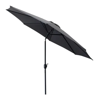 Marktschirm Aluminium 300cm knickbar, mit Kurbel, Material Bezug 100% Polyester, Gewicht 6kg