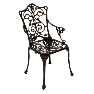 Sessel Jugendstil, Aluguss bronze antik