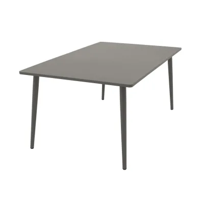 Tisch DENVER 100x160cm, Metall grau