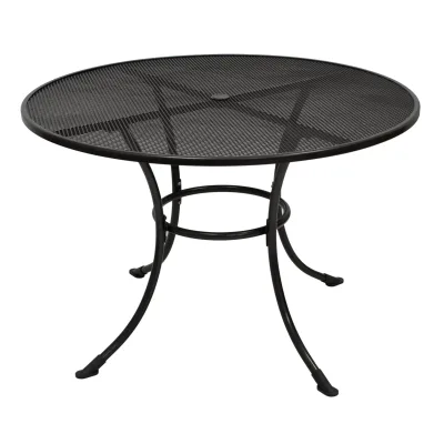 Tisch RIVO 110cm rund, Streckmetall eisengrau