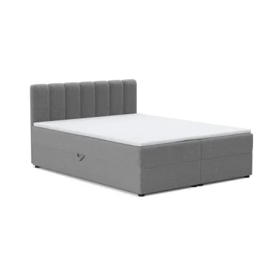 Deine Möbel 24 Boxbett Grau 180x200 cm