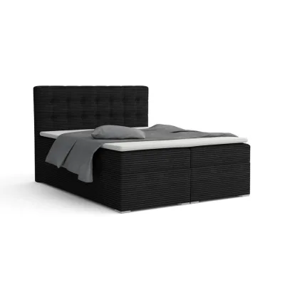 Deine Möbel 24 Boxbett Schwarz 122x200 cm