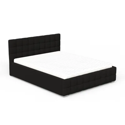Deine Möbel 24 Polsterbett Schwarz 200x200 cm