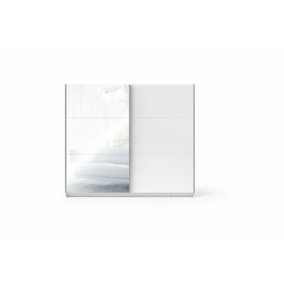 Deine Möbel 24 Schwebetürenschrank Weiß 151x59x207 cm