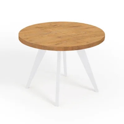 Dekori_Interiors Esstisch Eiche, Weiß 220x76x120 cm