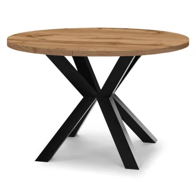 Dekori_Interiors Esstisch Eiche Wotan, Schwarz 200x77x100 cm