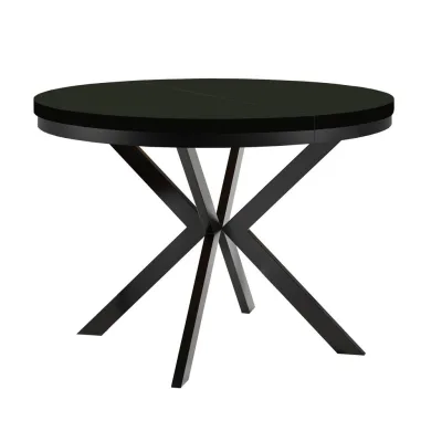Dekori_Interiors Esstisch Schwarz 110x77x160 cm