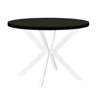 Dekori_Interiors Esstisch Schwarz, Weiß 110x77x160 cm