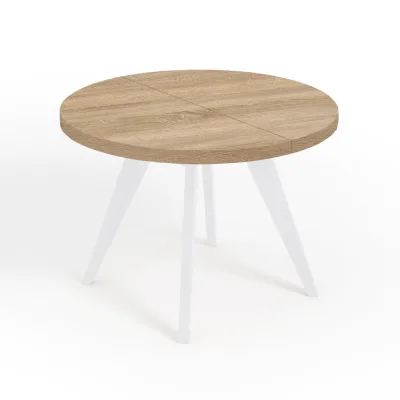 Dekori_Interiors Esstisch Sonoma Eiche, Weiß 210x76x110 cm