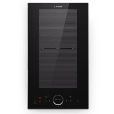Delicatessa Domino Prime Einbaukochfeld Induktion 2 Zonen 3500W Autark Schwarz