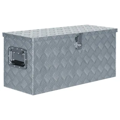 Deluke Aluminiumbox Silber 80x35x30 cm