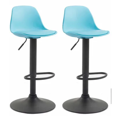 Deluke Barhocker Blau 39x82x43 cm