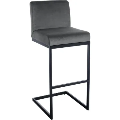 Deluke Barhocker Dunkelgrau 43x104x53 cm