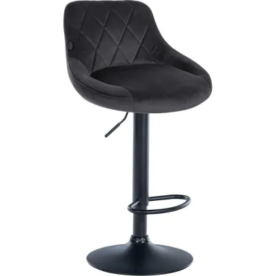 Deluke Barhocker Dunkelgrau 46x83x49 cm