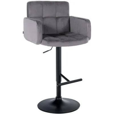 Deluke Barhocker Dunkelgrau 60x93x56 cm