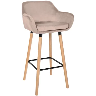 Deluke Barhocker Hellgrau 55x99x46 cm