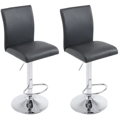 Deluke Barhocker Schwarz 38.5x94.5x47 cm