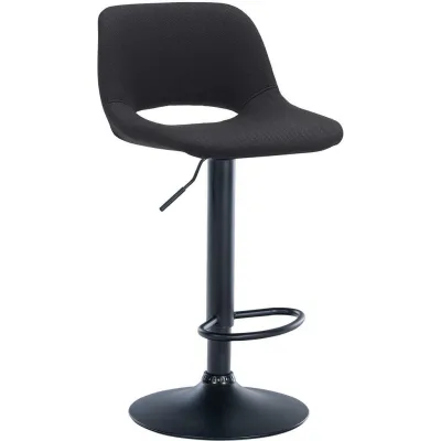 Deluke Barhocker Schwarz 42x86x46 cm