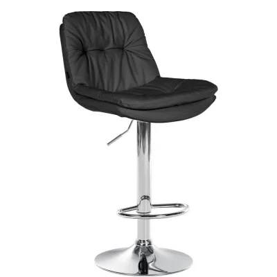 Deluke Barhocker Schwarz 46x92x54 cm
