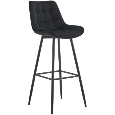 Deluke Barhocker Schwarz 47x106x52 cm