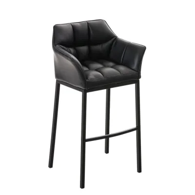 Deluke Barhocker Schwarz 64x110x48 cm