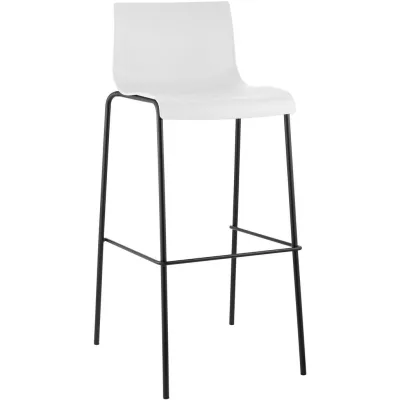 Deluke Barhocker Weiß 43x100x48 cm