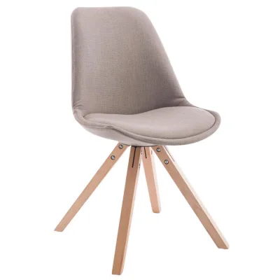 Deluke Besucherstuhl Taupe 48x84x56 cm