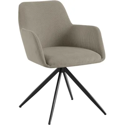 Deluke Esszimmerstuhl Taupe 56x81x62 cm