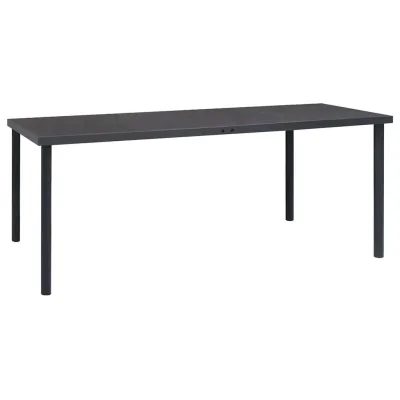 Deluke Gartentisch Anthrazit 90x74x190 cm
