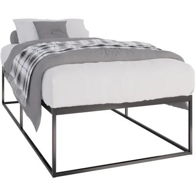 Deluke Metallbett Schwarz