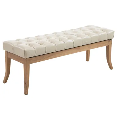 Deluke Sitzbank Creme 120x46x38 cm