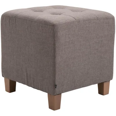 Deluke Sitzhocker Taupe 45x46x45 cm