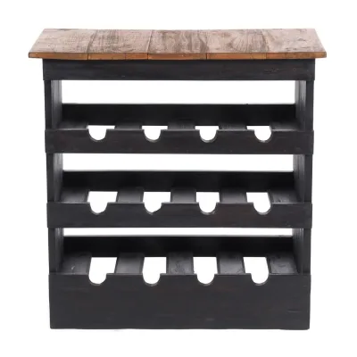 Design Delights Weinregal Natur 70x70x38 cm