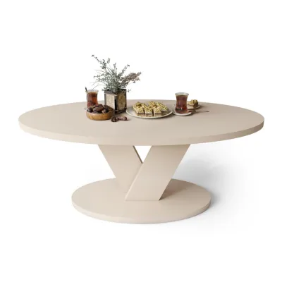 designimpex Couchtisch Beige 110x45x60 cm