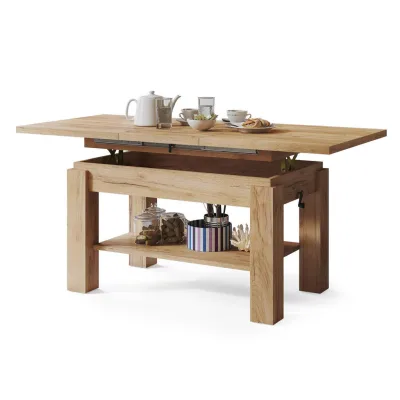 designimpex Couchtisch Eiche 110x59x68 cm