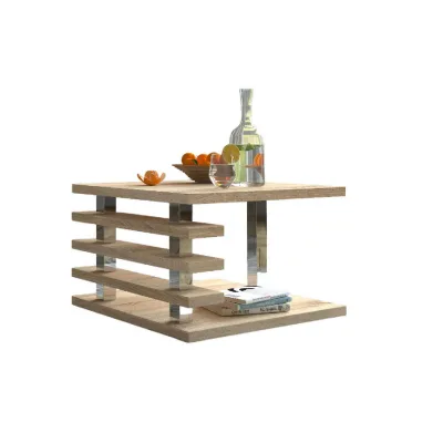 designimpex Couchtisch Sonoma Eiche 60x40x60 cm