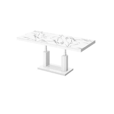 designimpex Couchtisch Weiß, Weiß Hochglanz 120x54x75 cm