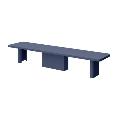 designimpex Esstisch Dunkelblau 160x75x100 cm