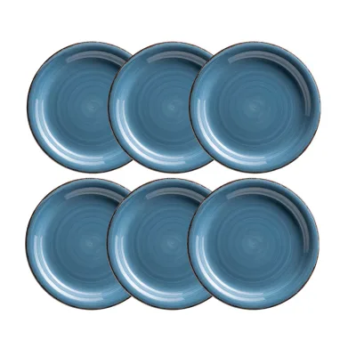Mäser Dessertteller-Set, Steingut LUMACA