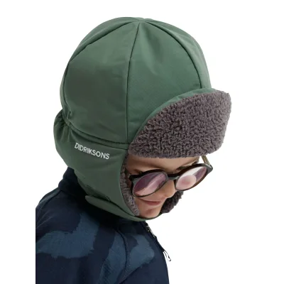 Didriksons Biggles Cap 7, Mütze, Kinder, dunkelgrün