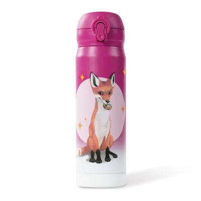 Die Schule der Magischen Tiere Edelstahl Trinkflasche Kinder 380 ml Beerenrot Rabbat