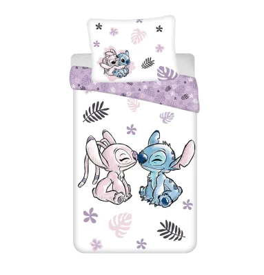 Disney Lilo & Stitch Bettwäsche Set Baumwolle 140x200 cm mit Kissen 70x90